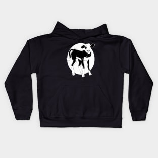 Baby Cow in black and white Kids Hoodie